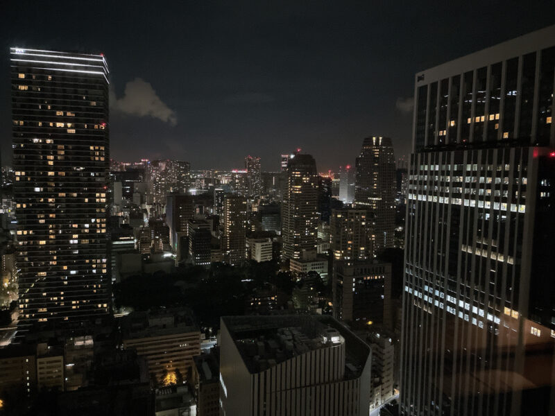 ホテルオークラ東京眺望
夜景