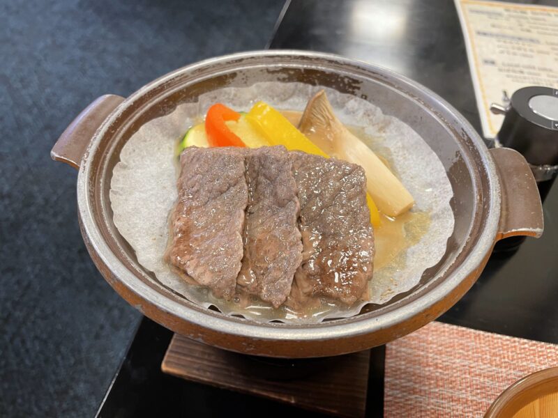 山形牛陶板焼き