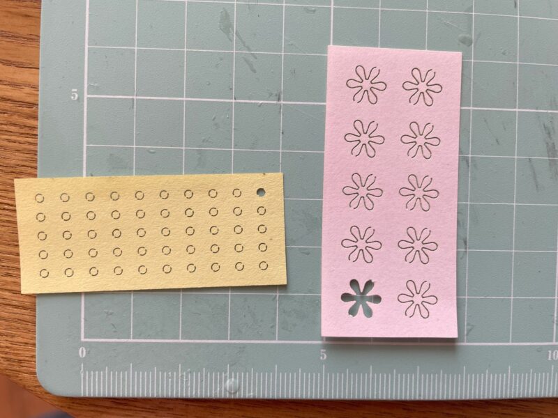 アシェット9号 花の切り抜き
