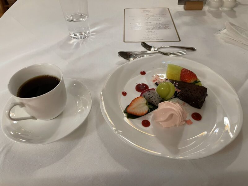 中禅寺金谷ホテル
夕食　デザート
