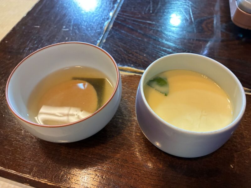 清水庵　茶碗蒸しととち餅しょうがあん