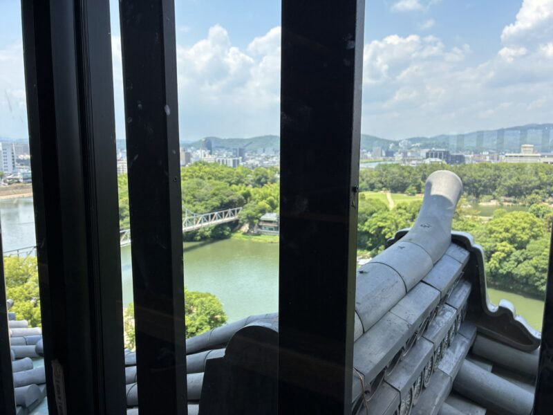 岡山城天守からの景色